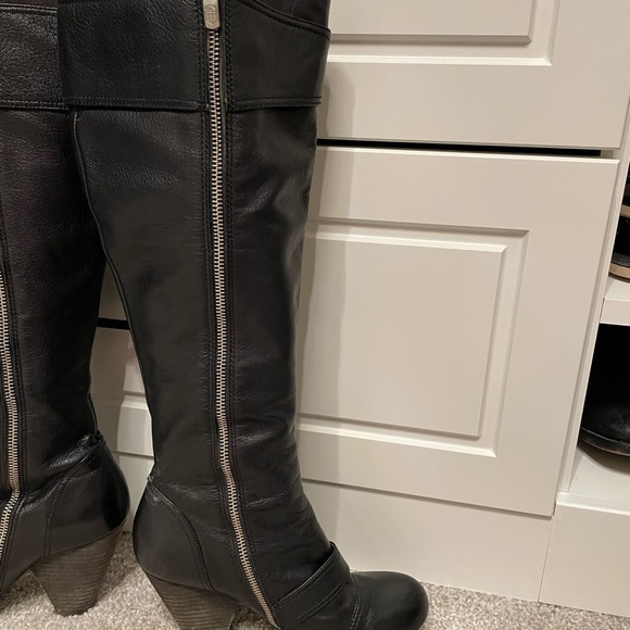 Vince Camuto Black Sidney tall leather boot - Picture 3 of 6